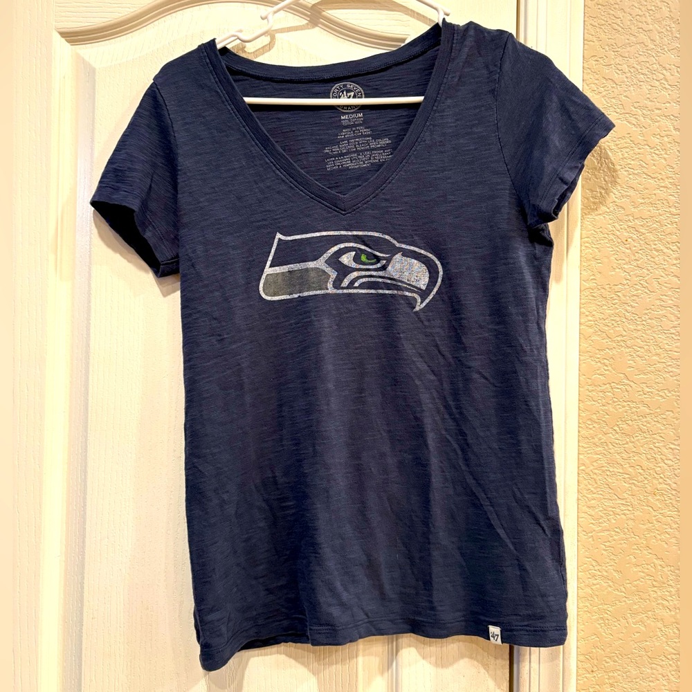 Seattle Seahawks V-Neck- Size Medium